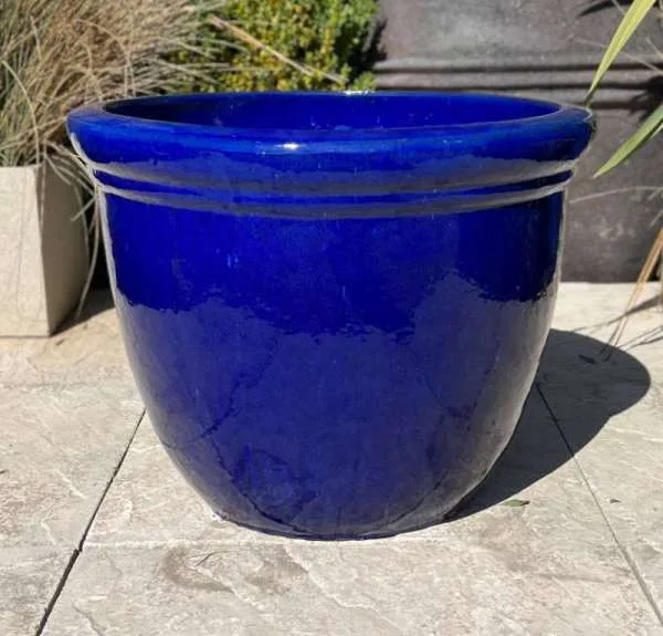 Glazed Blue 352 Pot - Image 2