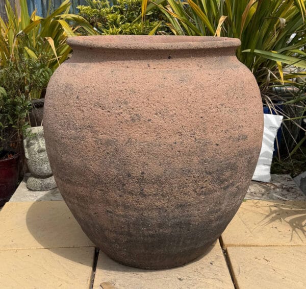 Old Stone Fat Belly Jar