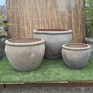 Old Stone Plain Round Wavy Rim