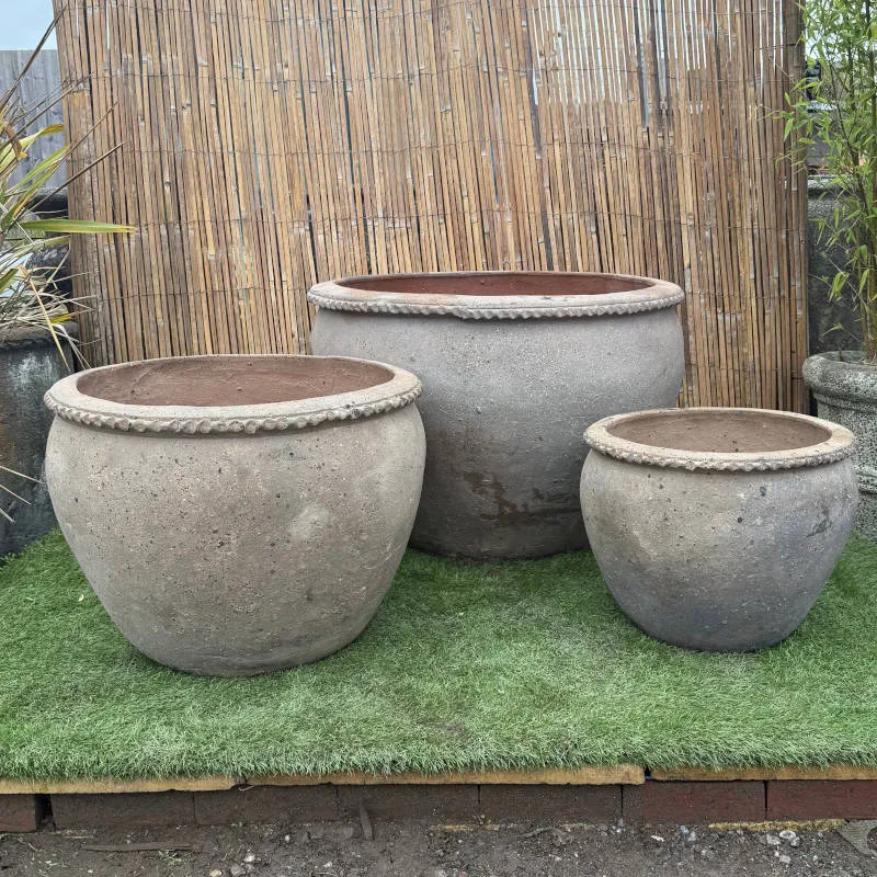 Old Stone Plain Round Wavy Rim