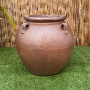 Rustic 4 Handle Belly Jar