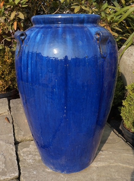 Blue Glazed Monkey Jar-0