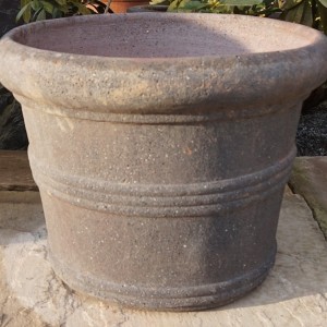 Old Stone Straight Sided 3 Ring Pot Medium-0