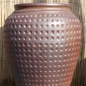 Rustic Dimpled Water Jar-0