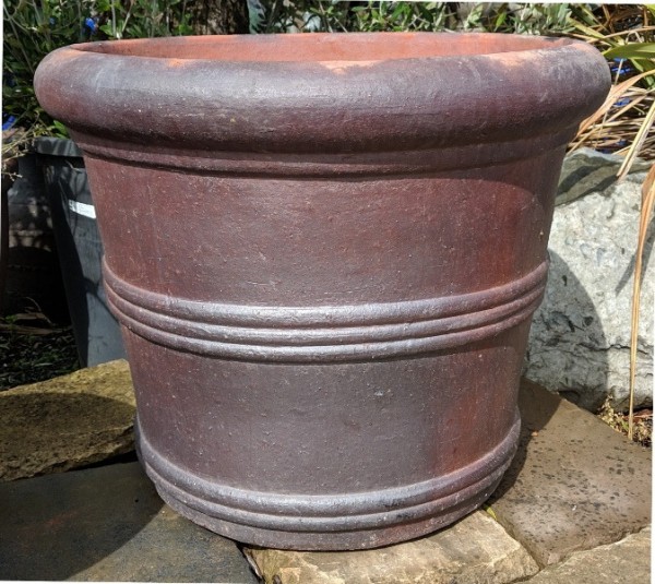 Rustic Straight Siided 3 Ring Pot-0