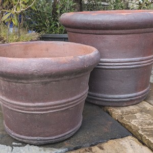 Rustic Straight Siided 3 Ring Pot-732