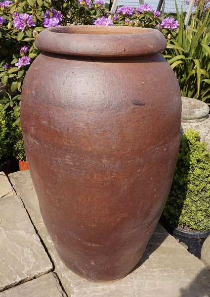 Rustic Tall Thick Rim Vase-0