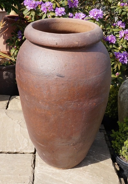 Rustic Tall Thick Rim Vase-291