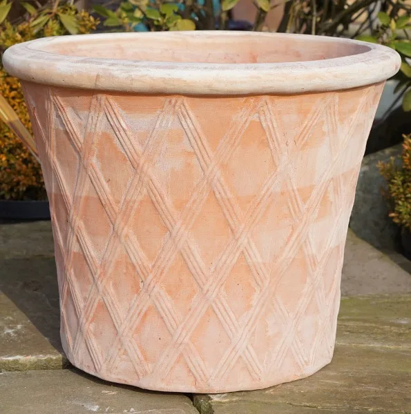 Tuscan Lattice Pot Medium-0