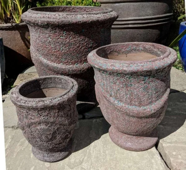 Atlantis Pedestal Pot Burnt Green - Image 2