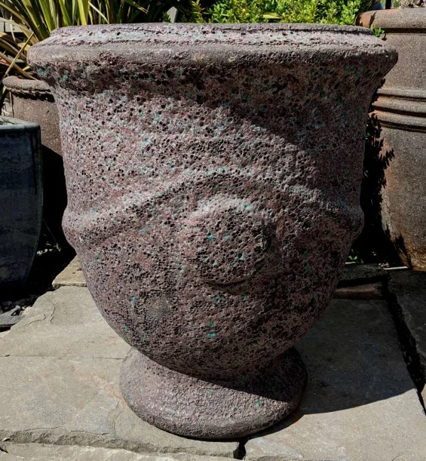 Atlantis Pedestal Pot Burnt Green