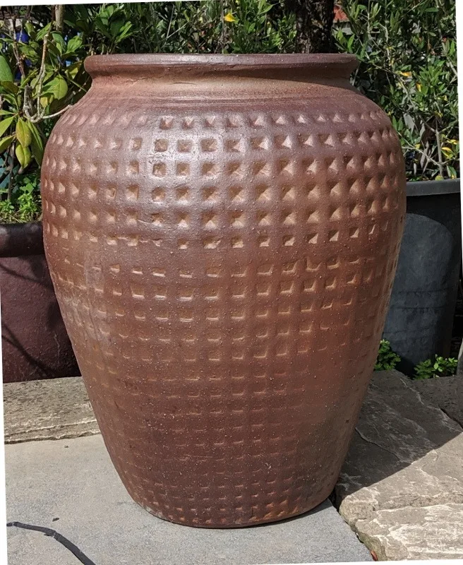 Rustic Dimpled Water Jar Small