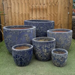 Atlantis Blue Giant Egg Pot
