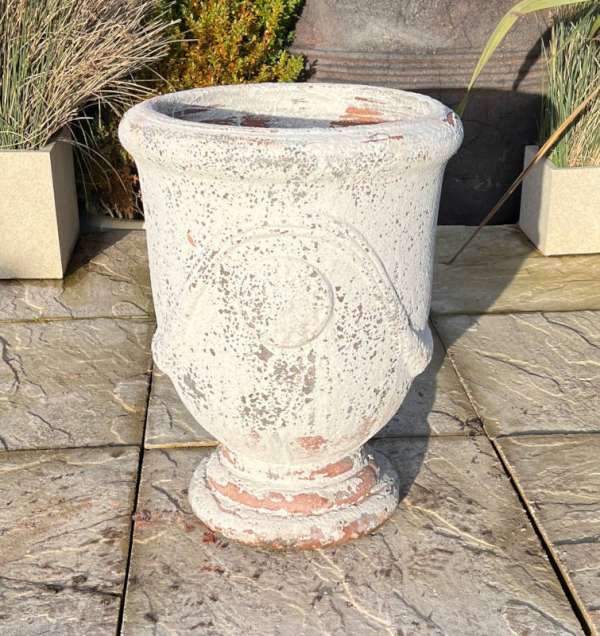 Atlantis White Pedestal Pot - Image 3