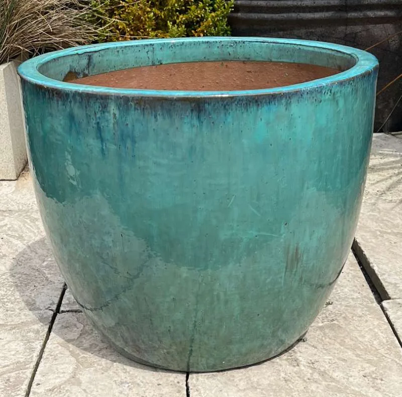 Glazed Green Giant Egg Pot - Image 4
