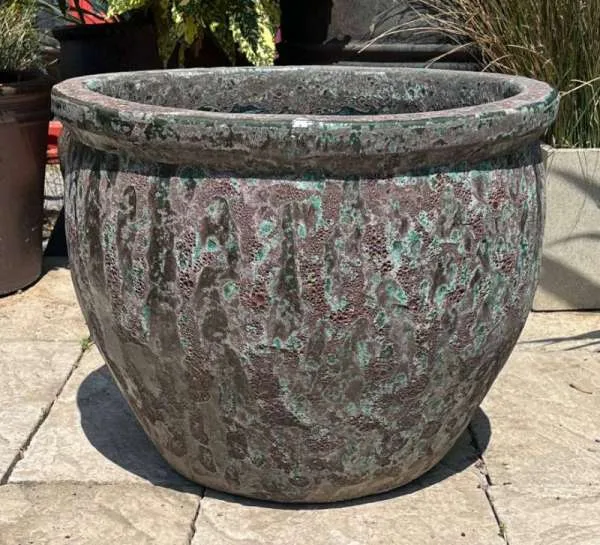 Atlantis Burnt Green Ace Pot - Image 2