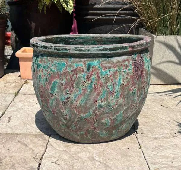 Atlantis Burnt Green Ace Pot - Image 3