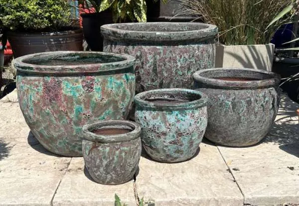 Atlantis Burnt Green Ace Pot