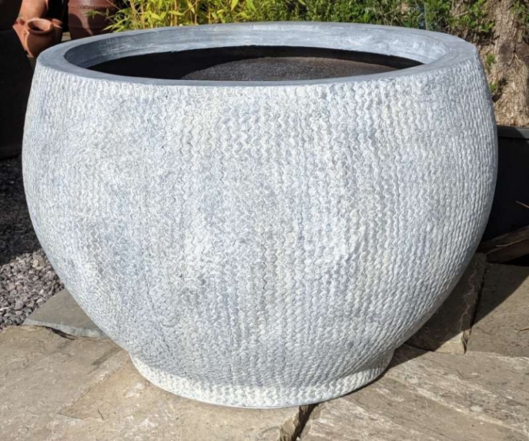 Fibre Clay Textured Giant Bowl | World of Pots