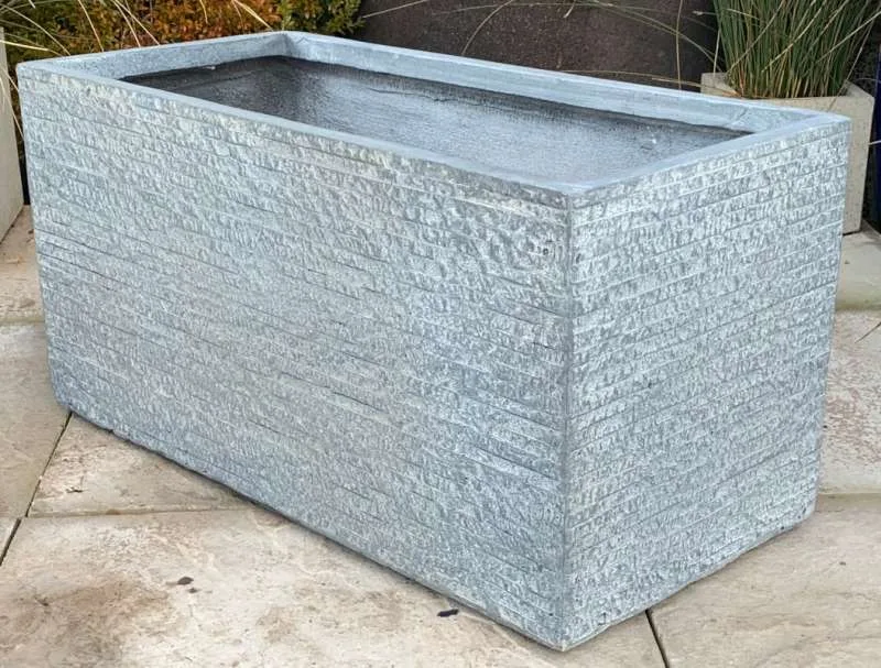 Fibre Clay Slate Trough Large - Image 3