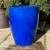 Glazed Blue Canton Pot Large - Image 3