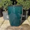 Glazed Dark Green Canton Pot - Image 4