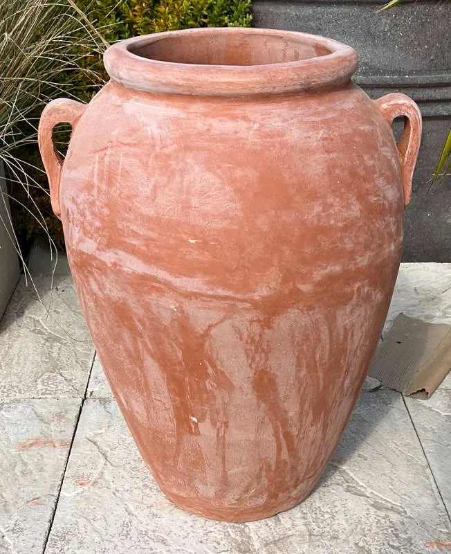 Terracotta Two Handle Monkey Jar