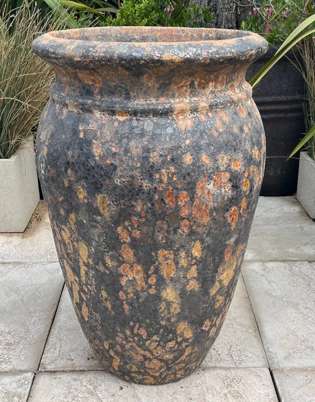 Atlantis Tall Flared Jar Rust