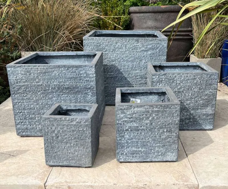 Fibre Clay Slate Short Cube
