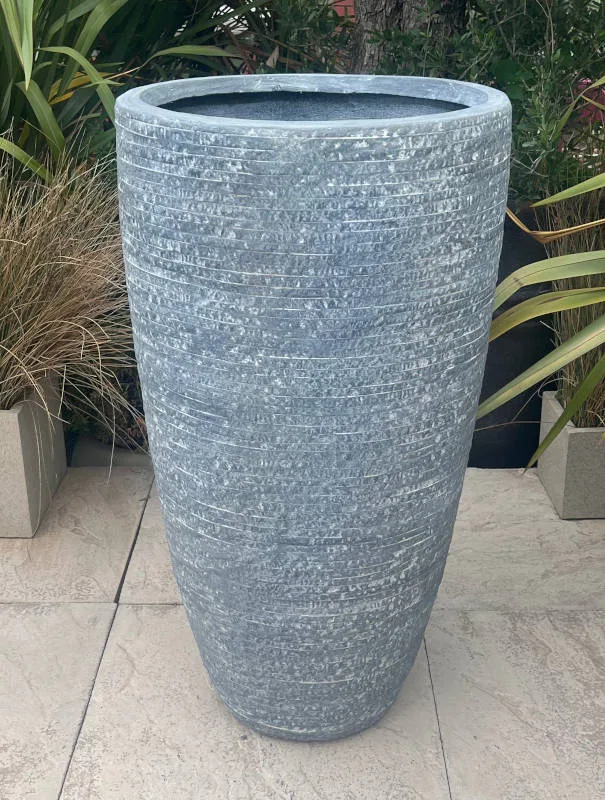 Fibre Clay Slate Tall Vase - Image 2