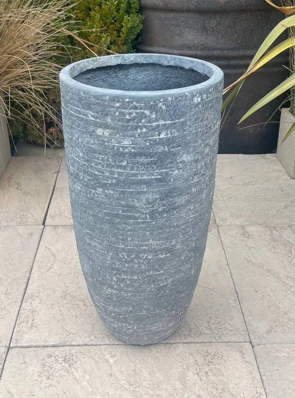 Fibre Clay Slate Tall Vase - Image 4