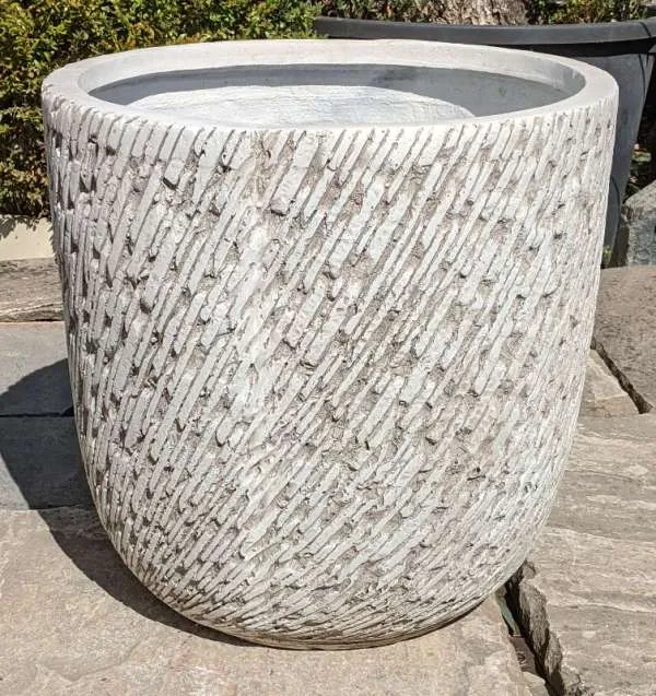 Fibre Clay White Textured Egg - Image 2