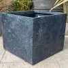 Fibre Clay Black Textured Short Cube - Image 2