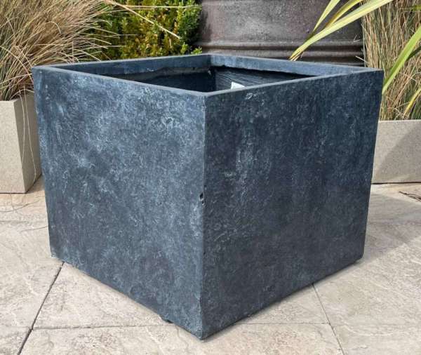 Fibre Clay Black Textured Short Cube - Image 2