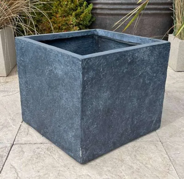 Fibre Clay Black Textured Short Cube - Image 3