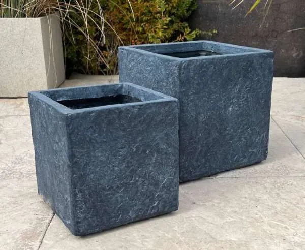 Fibre Clay Black Textured Short Cube - Image 5