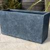 Fibre Clay Textured Black Tall Trough - Image 4