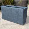 Fibre Clay Textured Black Tall Trough - Image 5