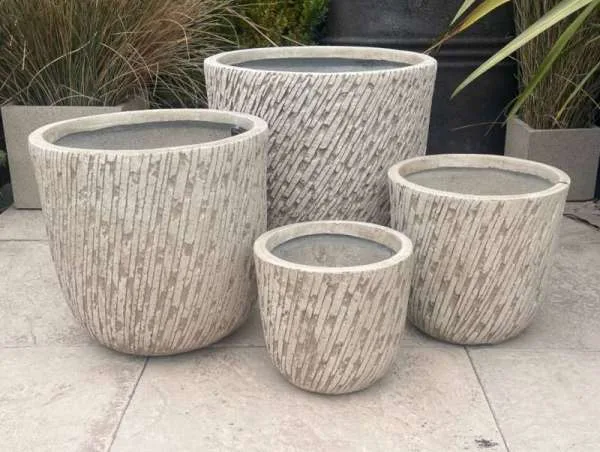 Fibre Clay White Textured Egg