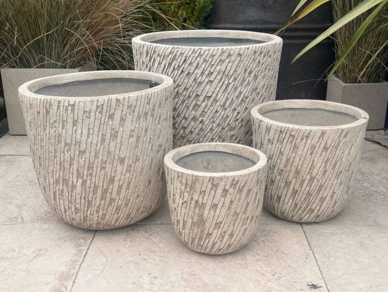 Fibre Clay White Textured Egg