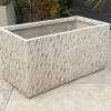 Fibre Clay White Textured Trough - Image 4