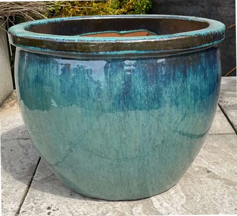 Glazed Green Ace Pot - Image 3