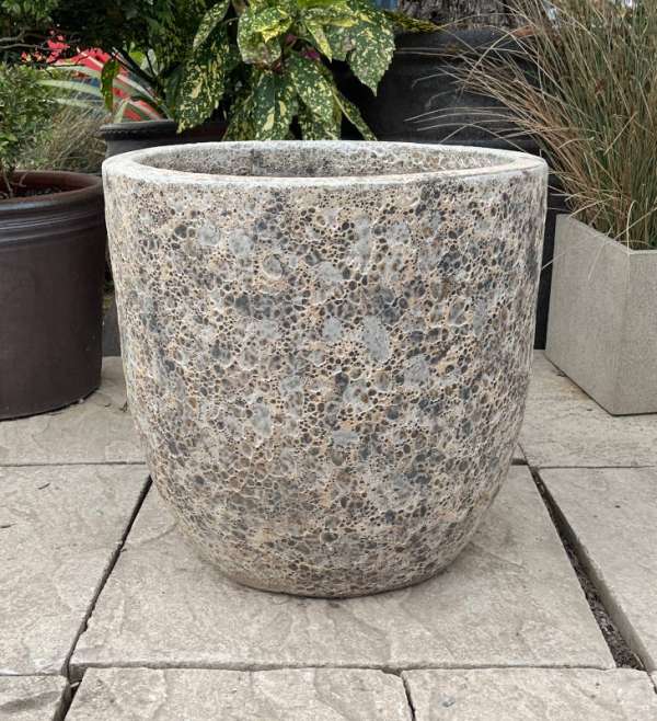 Atlantis Grey White Egg Pot - Image 2