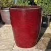 Glazed Ox Blood Red Canton Pot - Image 3