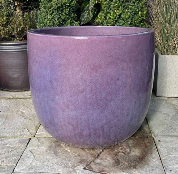 Glazed Lilac Vaso Egg Pot - Image 2