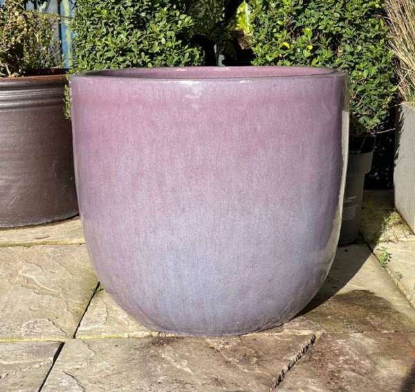 Glazed Lilac Vaso Egg Pot - Image 3