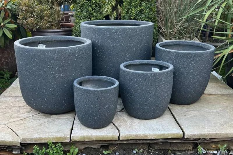 Fibre Clay Terrazzo Egg Pot