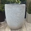 Atlantis White Tapered Cylinder Pot - Image 2