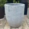 Atlantis White Tapered Cylinder Pot - Image 3