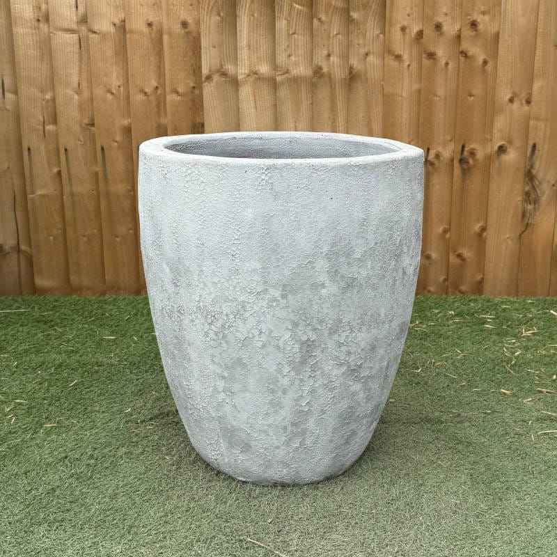Atlantis White Tapered Cylinder Pot - Image 3